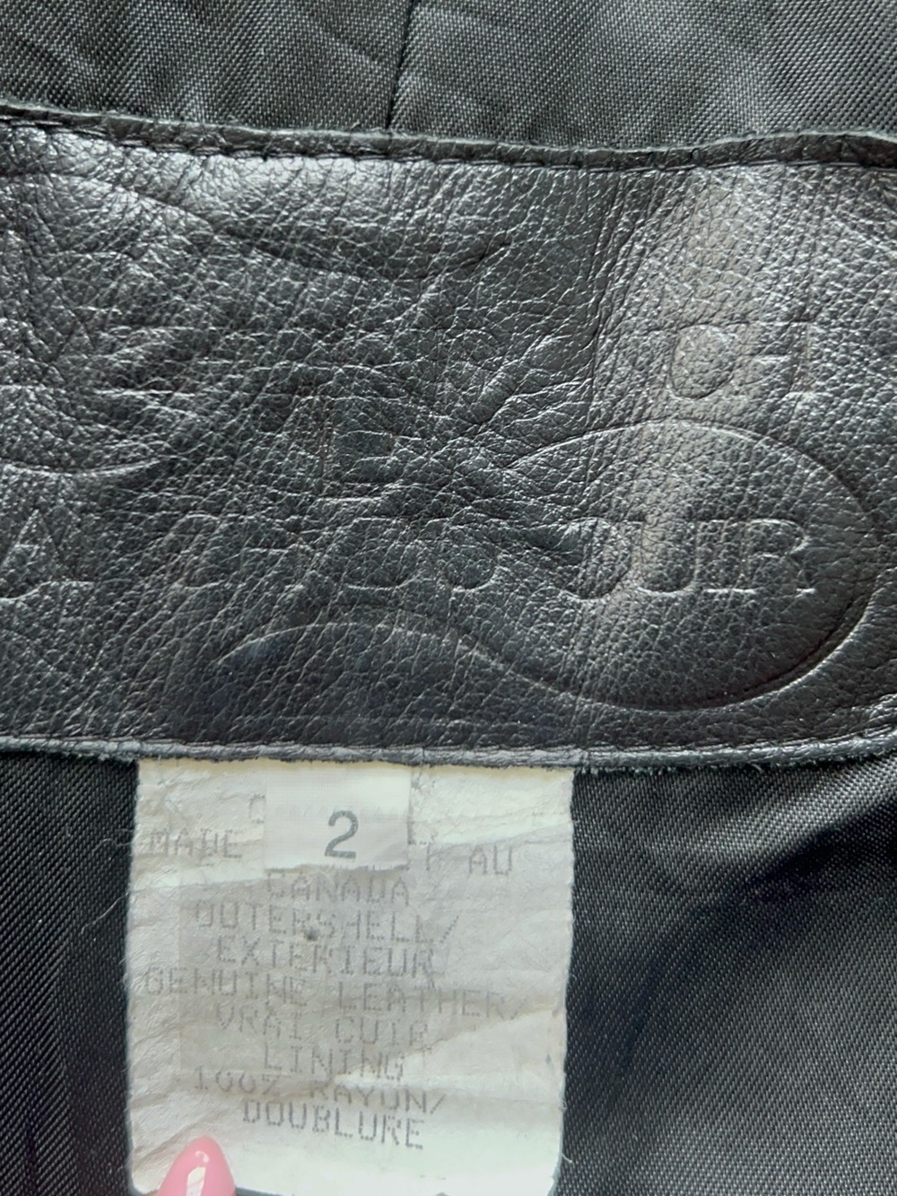 Vintage The Leather Ranch - Le Ranch Du Cuir Leather Women’s Coat Size 2 - Picture 7 of 16